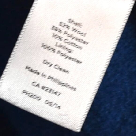 Talbots Blue Wool Blazer Size 16 Preppy Classic Very Great Condition - Picture 3 of 7